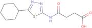 3-[(5-Cyclohexyl-1,3,4-thiadiazol-2-yl)carbamoyl]propanoic acid