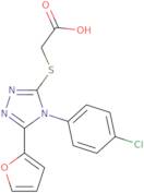 2-{[4-(4-Chlorophenyl)-5-(furan-2-yl)-4H-1,2,4-triazol-3-yl]sulfanyl}acetic acid