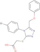 2-{[4-(4-Bromophenyl)-5-(phenoxymethyl)-4H-1,2,4-triazol-3-yl]sulfanyl}acetic acid