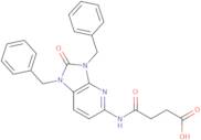3-({1,3-Dibenzyl-2-oxo-1H,2H,3H-imidazo[4,5-b]pyridin-5-yl}carbamoyl)propanoic acid