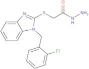 2-({1-[(2-Chlorophenyl)methyl]-1H-1,3-benzodiazol-2-yl}sulfanyl)acetohydrazide