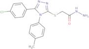 2-{[5-(4-Chlorophenyl)-4-(4-methylphenyl)-4H-1,2,4-triazol-3-yl]sulfanyl}acetohydrazide