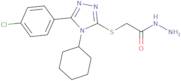 2-{[5-(4-Chlorophenyl)-4-cyclohexyl-4H-1,2,4-triazol-3-yl]sulfanyl}acetohydrazide
