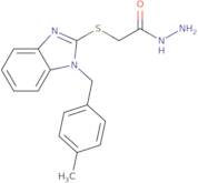 2-({1-[(4-Methylphenyl)methyl]-1H-1,3-benzodiazol-2-yl}sulfanyl)acetohydrazide