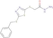 2-{[5-(Benzylsulfanyl)-1,3,4-thiadiazol-2-yl]sulfanyl}acetohydrazide