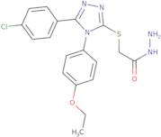 2-{[5-(4-Chlorophenyl)-4-(4-ethoxyphenyl)-4H-1,2,4-triazol-3-yl]sulfanyl}acetohydrazide