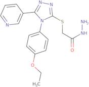 2-{[4-(4-Ethoxyphenyl)-5-(pyridin-3-yl)-4H-1,2,4-triazol-3-yl]sulfanyl}acetohydrazide