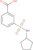 3-(Cyclopentylsulfamoyl)benzoic acid