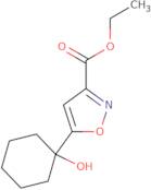 5-(1-Hydroxy-cyclohexyl)-isoxazole-3-carboxylic acid ethyl ester