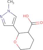 2-(1-Methyl-1H-pyrazol-4-yl)oxane-3-carboxylic acid