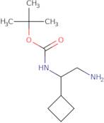 tert-Butyl N-(2-amino-1-cyclobutylethyl)carbamate