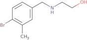 2-{[(4-Bromo-3-methylphenyl)methyl]amino}ethan-1-ol