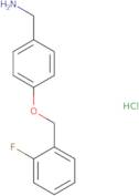 {4-[(2-Fluorophenyl)methoxy]phenyl}methanamine hydrochloride