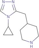 4-[(4-Cyclopropyl-4H-1,2,4-triazol-3-yl)methyl]piperidine