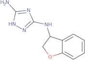 N3-(2,3-Dihydrobenzofuran-3-yl)-4H-1,2,4-triazole-3,5-diamine