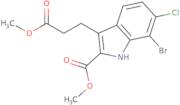 Methyl 7-bromo-6-chloro-3-(3-methoxy-3-oxo-propyl)-1H-indole-2-carboxylate