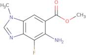 Methyl 5-amino-4-fluoro-1-methyl-1H-1,3-benzodiazole-6-carboxylate