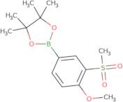 2-[4-Methoxy-3-(methylsulfonyl)phenyl]-4,4,5,5-tetramethyl-1,3,2-dioxaborolane