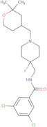 3,5-Dichloro-N-((1-((2,2-dimethyltetrahydro-2H-pyran-4-yl) methyl)-4-fluoropiperidin-4-yl)methyl)b…