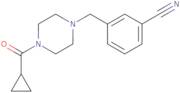 3-{[4-(Cyclopropylcarbonyl)-1-piperazinyl]methyl}benzonitrile