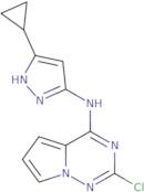 N-{2-Chloropyrrolo[2,1-f][1,2,4]triazin-4-yl}-5-cyclopropyl-1H-pyrazol-3-amine