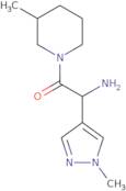 2-Amino-2-(1-methyl-1H-pyrazol-4-yl)-1-(3-methylpiperidin-1-yl)ethan-1-one