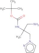 tert-Butyl N-{1-amino-2-[(1H-pyrazol-1-yl)methyl]propan-2-yl}carbamate