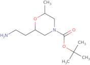 tert-Butyl 2-(2-aminoethyl)-6-methylmorpholine-4-carboxylate