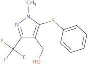 [1-Methyl-5-(phenylsulfanyl)-3-(trifluoromethyl)-1H-pyrazol-4-yl]methanol