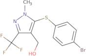 5-(4-Bromophenylthio)-4-(hydroxymethyl)-1-methyl-3-(trifluoromethyl)-1H-pyrazole