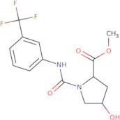 Methyl 4-hydroxy-1-{[3-(trifluoromethyl)anilino]carbonyl}-2-pyrrolidinecarboxylate