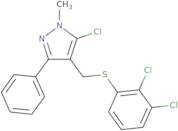 5-Chloro-4-{[(2,3-dichlorophenyl)sulfanyl]methyl}-1-methyl-3-phenyl-1H-pyrazole