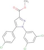 Methyl 5-(4-chlorophenyl)-1-(3,5-dichlorophenyl)-1H-pyrazole-3-carboxylate