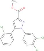 Methyl 5-(2-chlorophenyl)-1-(3,4-dichlorophenyl)-1H-pyrazole-3-carboxylate