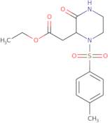 Ethyl 2-[1-(4-methylbenzenesulfonyl)-3-oxopiperazin-2-yl]acetate