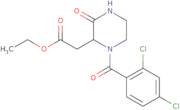 Ethyl 2-[1-(2,4-dichlorobenzoyl)-3-oxo-2-piperazinyl]acetate