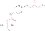 Methyl 3-(4-{[(tert-butoxy)carbonyl]amino}phenyl)propanoate