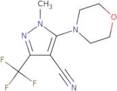 1-Methyl-5-(morpholin-4-yl)-3-(trifluoromethyl)-1H-pyrazole-4-carbonitrile