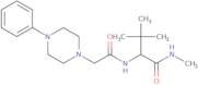 N,3,3-Trimethyl-2-{[2-(4-phenylpiperazino)acetyl]amino}butanamide