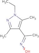 (1E)-1-(1-Ethyl-3,5-dimethyl-1H-pyrazol-4-yl)ethanone oxime