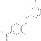 3-Chloro-4-[(3-fluorophenyl)methoxy]benzoic acid