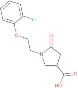 1-[2-(2-Chlorophenoxy)ethyl]-5-oxopyrrolidine-3-carboxylic acid