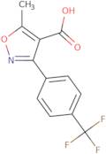 5-Methyl-3-[4-(trifluoromethyl)phenyl]-1,2-oxazole-4-carboxylic acid