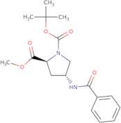 1-(tert-Butyl) 2-methyl (2S,4R)-4-benzamidopyrrolidine-1,2-dicarboxylate