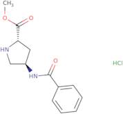 L-Proline, 4-(benzoylamino)-, methyl ester, hydrochloride (1:1), (4R)-