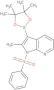 2-Methyl-1-(phenylsulfonyl)-1H-Pyrrolo[2,3-b]pyridine-3-boronic acid pinacol ester
