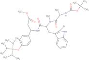 (3R)-N-[(1,1-Dimethylethoxy)carbonyl]-L-alanyl-2-bromo-N-methyl-D-tryptophyl-3-[4-[[tris(1-methyle…