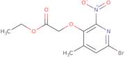 Ethyl 2-(6-bromo-4-methyl-2-nitropyridin-3-yloxy)acetate