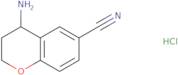 (4S)-4-Amino-3,4-dihydro-2H-1-benzopyran-6-carbonitrile hydrochloride