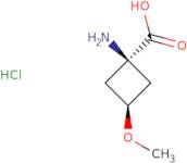 (1S,3S)-1-Amino-3-methoxycyclobutane-1-carboxylic acid hydrochloride